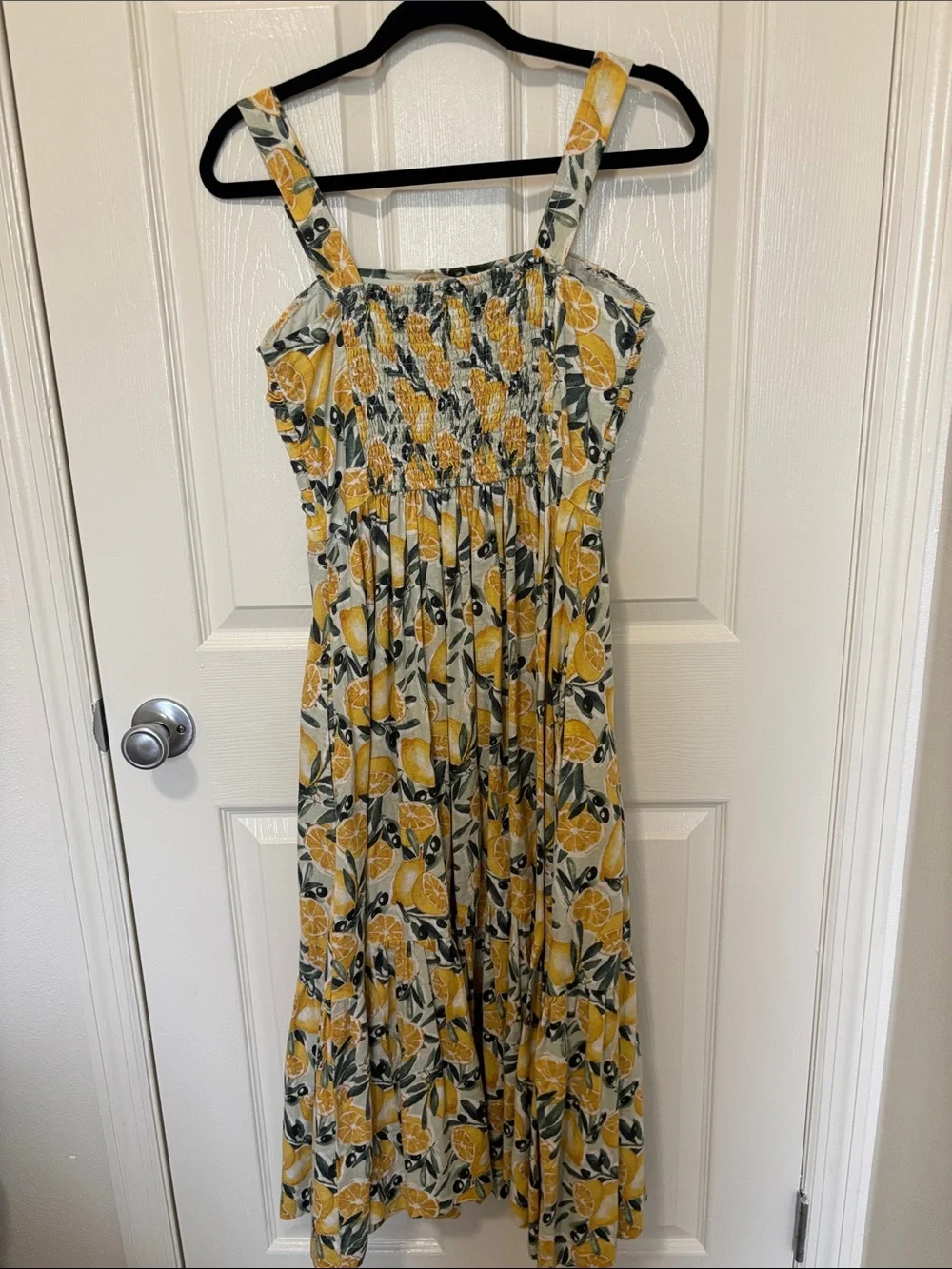 Summer Lemon Print Sundress